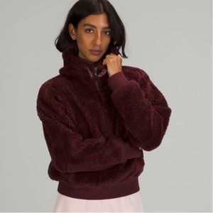 Size 12 lululemon textured fleece half zip